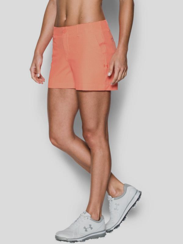 Kraťasy Under Armour Links Printed Shorty 4in Oranžová