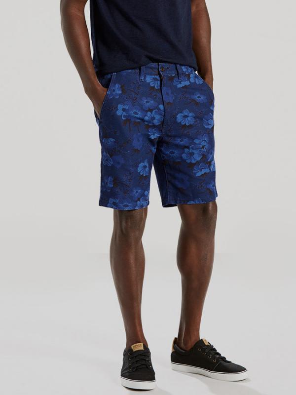 Kraťasy LEVI'S STRAIGHT CHINO SHORT RICH BLUE CALLIOPE Modrá