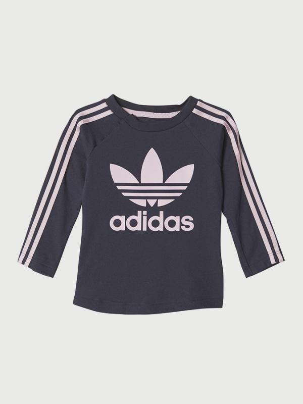 Tričko adidas Originals I 3STRIPES LS Modrá