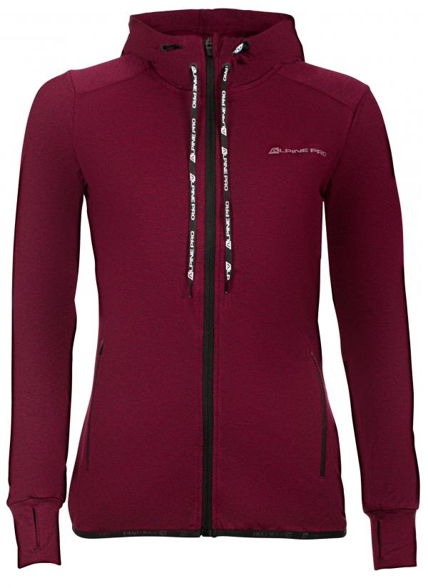 ALPINE PRO CASSA 2 RŮŽOVÁ / FIALOVÁ Dámská Mikina XS