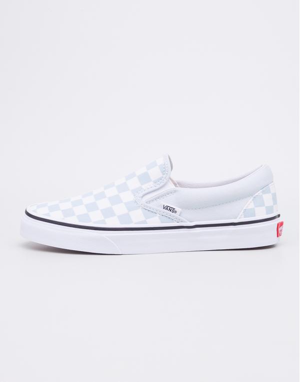 Vans Classic Slip-On (Checkerboard) Baby Blue/True White 37