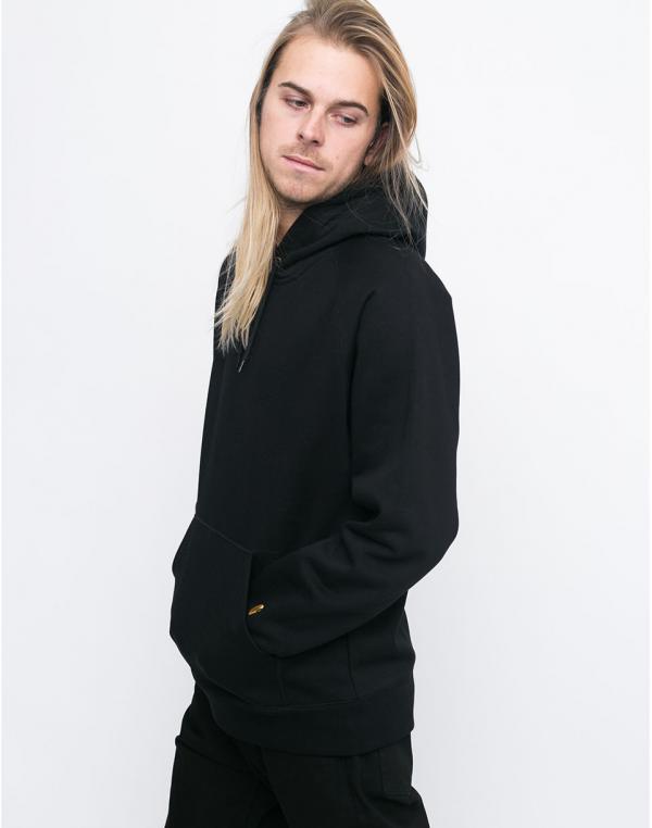 Carhartt WIP Hooded Chase Black / Gold S