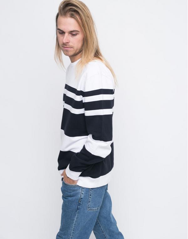 Carhartt WIP Orlando Orlando Stripe, White / Dark Navy L