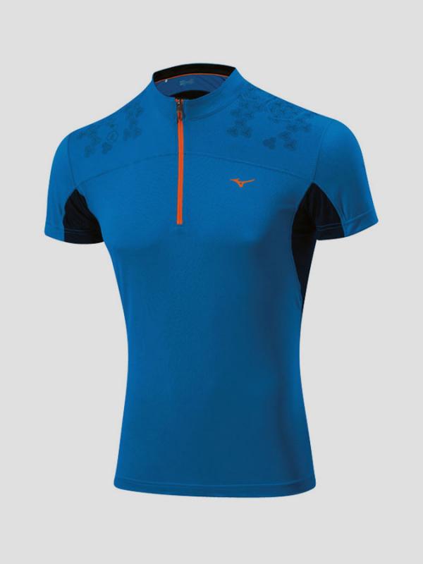 Tričko Mizuno DryLite Hex Tee Modrá
