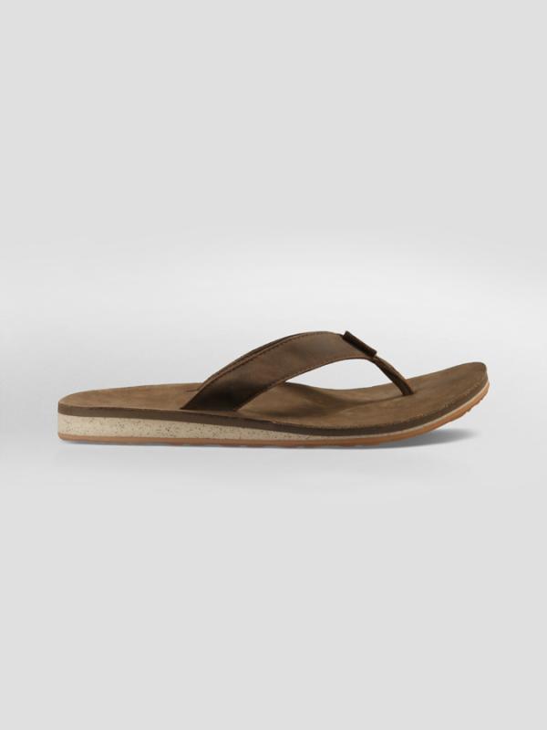 Žabky Teva CLASSIC FLIP PREMIUM LEATHER Hnědá