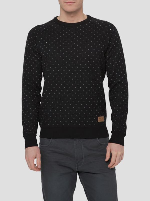 Svetr O´Neill LM SCISOFRENIC PULLOVER Černá