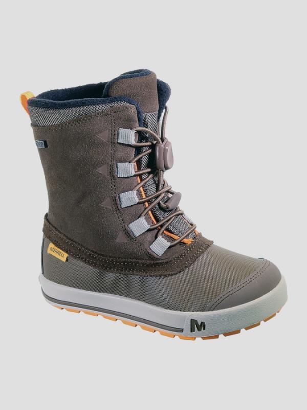 Boty Merrell SNOW BANK WATERPROOF KIDS Hnědá
