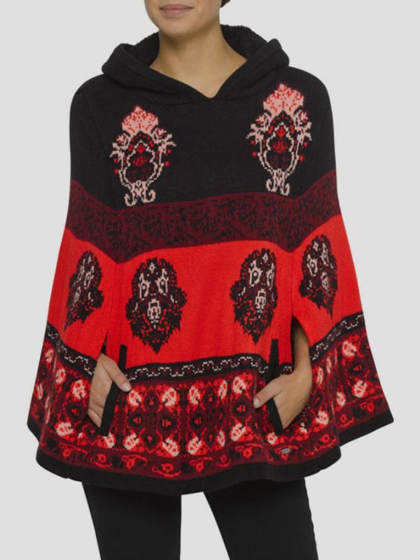 Svetr O´Neill LW CAPE PULLOVER Červená