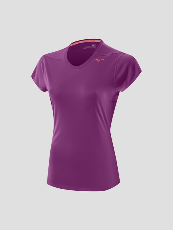Tričko Mizuno DryLite Core Tee Fialová