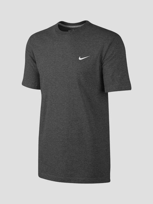 Tričko Nike TEE-EMBRD SWOOSH Šedá
