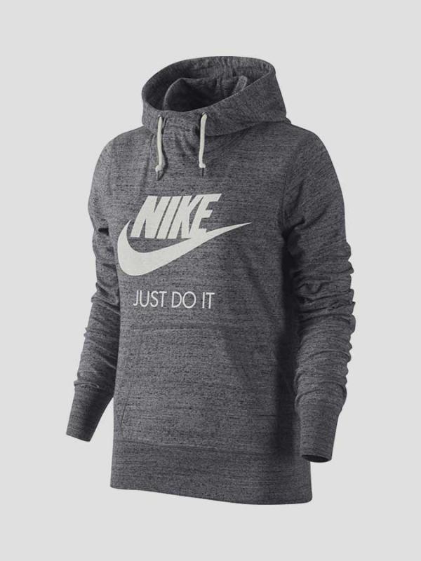 Mikina Nike GYM VINTAGE HOODY Šedá