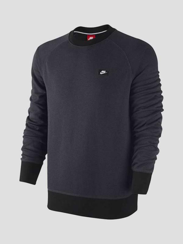 Tričko Nike AW77 FT CREW-SHOEBOX Šedá