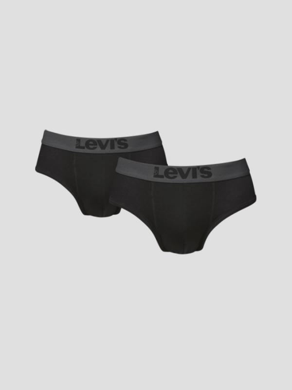 Slipy LEVI'S 200Sf Brief 2 Pack Černá