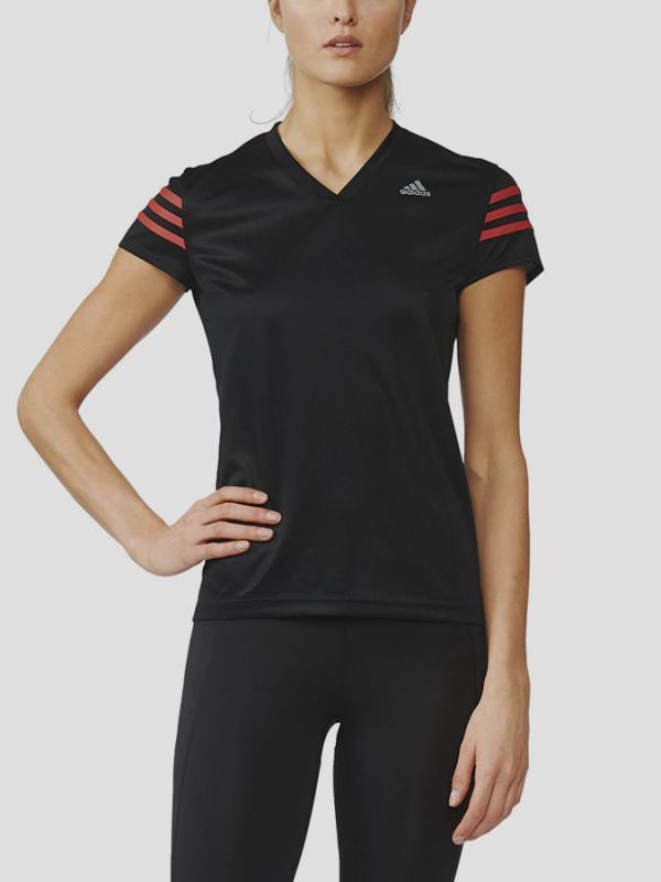 Tričko adidas Performance RS CAP SS W Černá