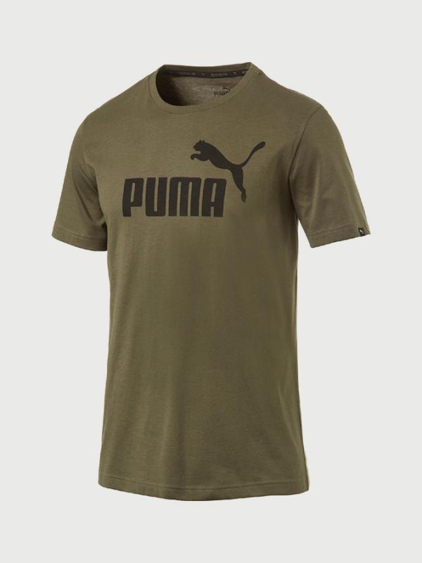 Tričko Puma Ess No.1 Tee Olive Night Hnědá