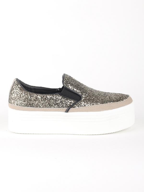 Boty Primadonna Calzatura Sneakers Glitter Orog Stříbrná