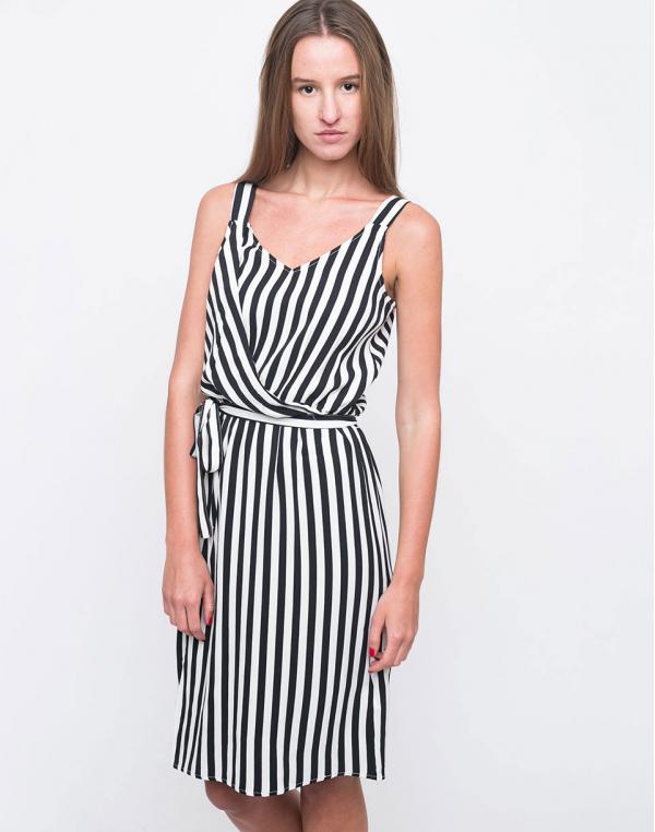 Šaty Ichi CARIMO Black Striped