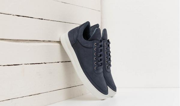 Filling Pieces Low Top Plain Lane Navy Blue