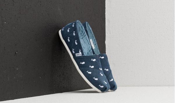TOMS Wmn Classic Embroidery Navy Whale