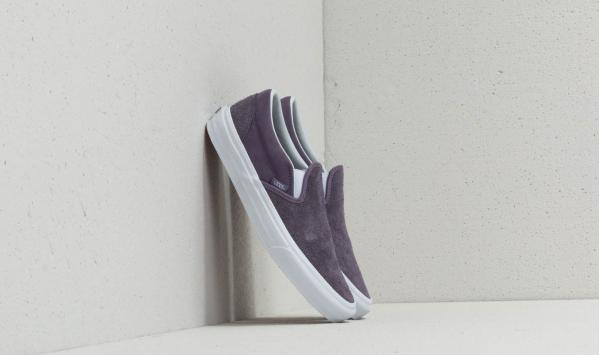 Vans Classic Slip-On (Hairy Suede) Purple Sage