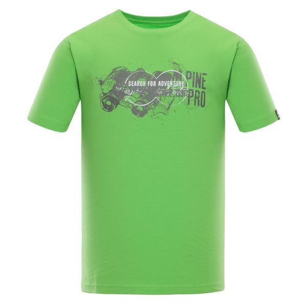 ALPINE PRO ABIC 5 ZELENÁ / TYRKYSOVĚ ZELENÁ Pánské Triko XS
