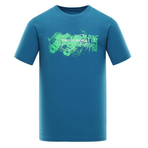 ALPINE PRO ABIC 5 MODRÁ / TYRKYSOVĚ MODRÁ Pánské Triko XS