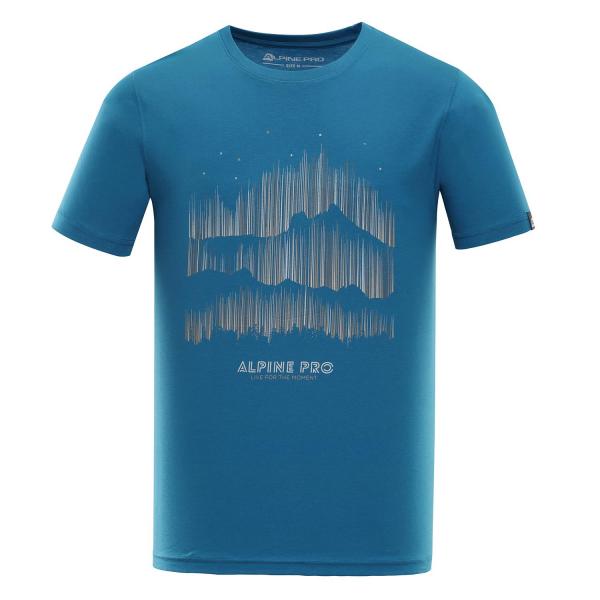 ALPINE PRO UNEG 5 MODRÁ / TYRKYSOVĚ MODRÁ Pánské Triko XS