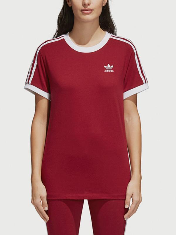 Tričko adidas Originals 3 Stripes Tee Červená