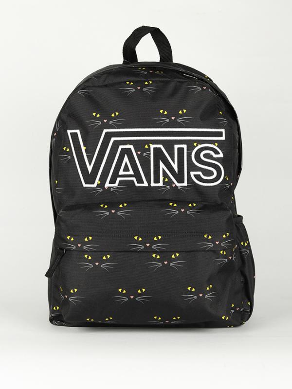 Batoh Vans Wm Realm Flying V Ba Black Cat Černá