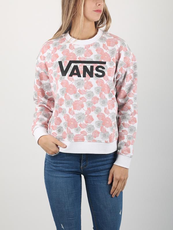 Mikina Vans Wm Poppy Dream Crew Poppy Růžová
