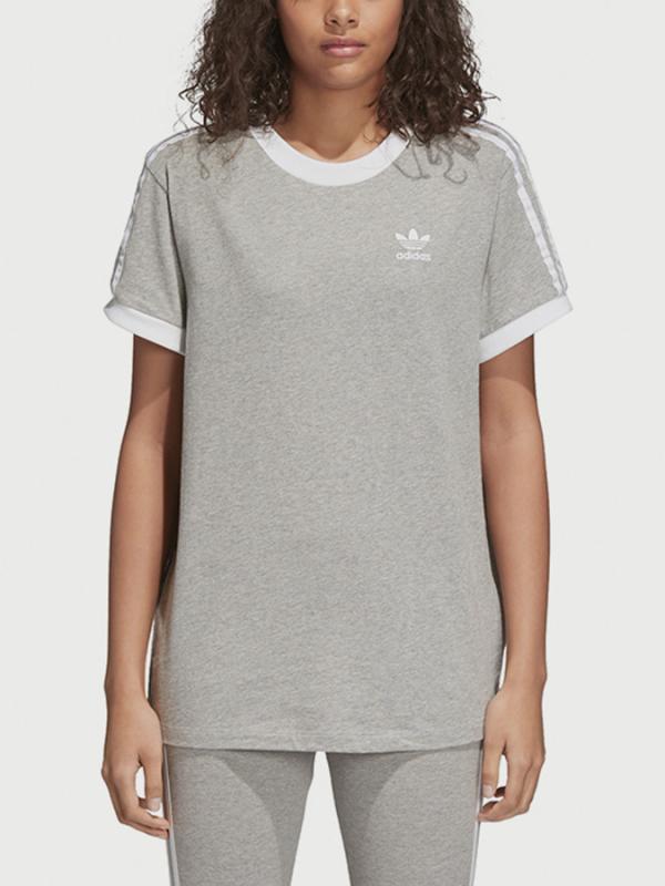 Tričko adidas Originals 3 Stripes Tee Šedá