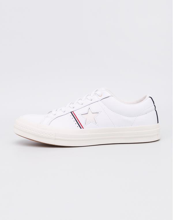 Converse One Star White/Enamel Red/Egret 40