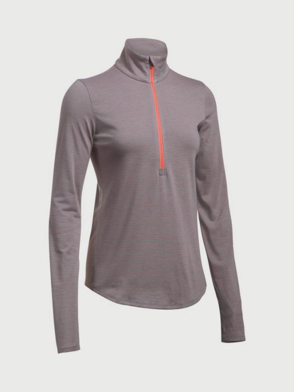 Mikina Under Armour Threadborne Streaker Half Zip Šedá