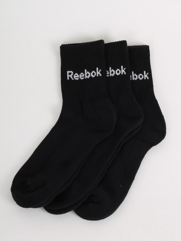Ponožky Reebok MID HEIGHT SOCK 3 Pack Černá
