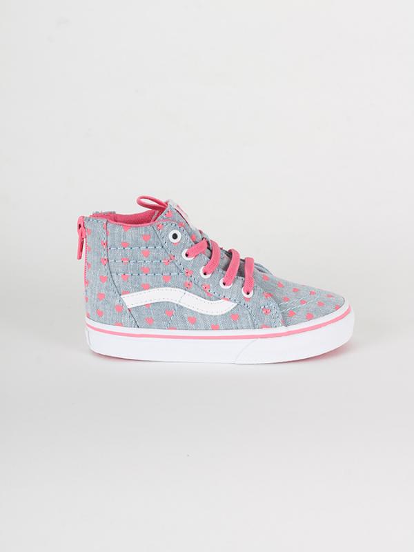 Boty Vans TD SK8-HI ZIP (CHAMBRAY HE Šedá