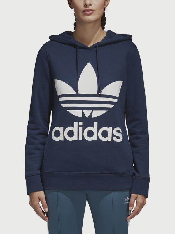 Mikina adidas Originals Trefoil Hoodie Modrá