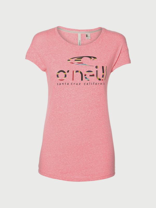Tričko O´Neill Lw Oneill Waves T-Shirt Růžová