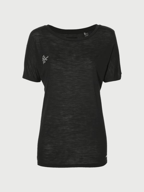 Tričko O´Neill Lw Essentials Drapey T-Shirt Černá