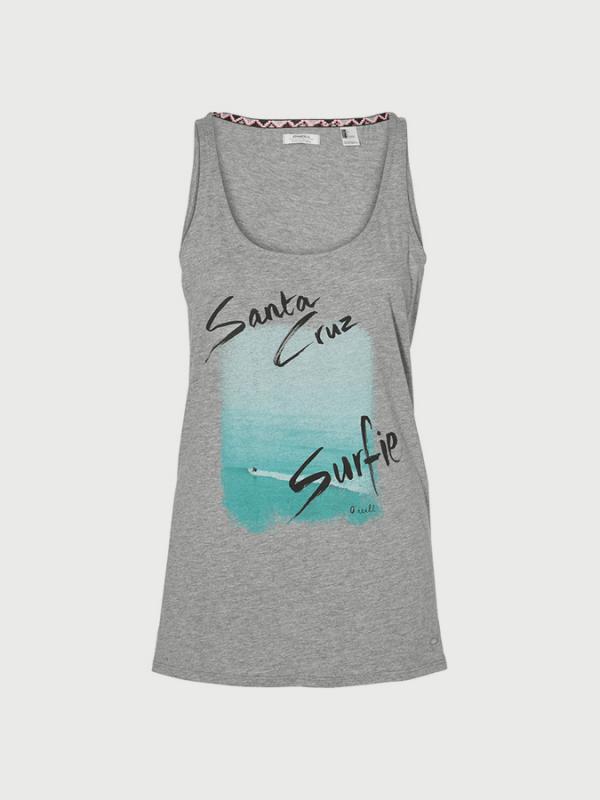 Tílko O´Neill Lw Sc Surfie Print Tanktop Šedá