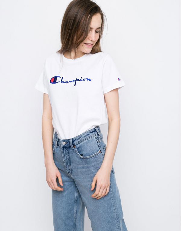 Logo tee Champion Crewneck WHT