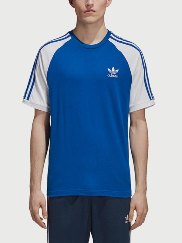 Tričko adidas Originals 3-Stripes Tee Modrá
