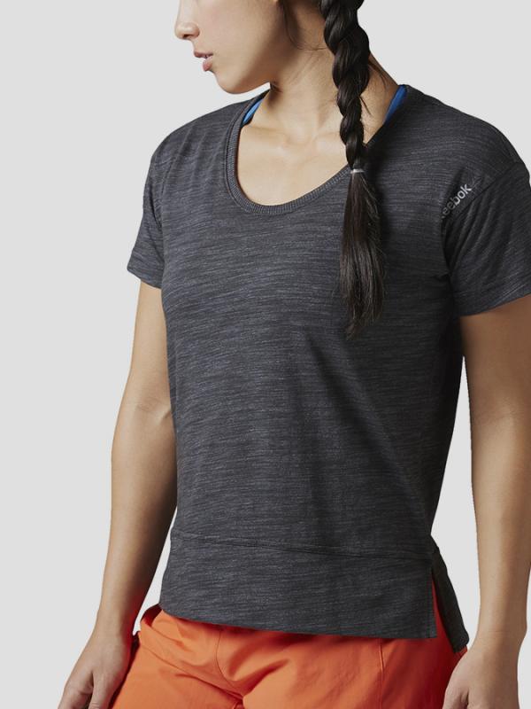 Tričko Reebok EL MARBLE TEE BLACK Černá
