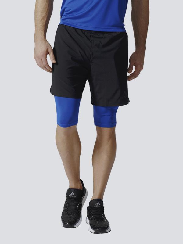 Kraťasy adidas Performance SPEED BR SH2IN1 Černá