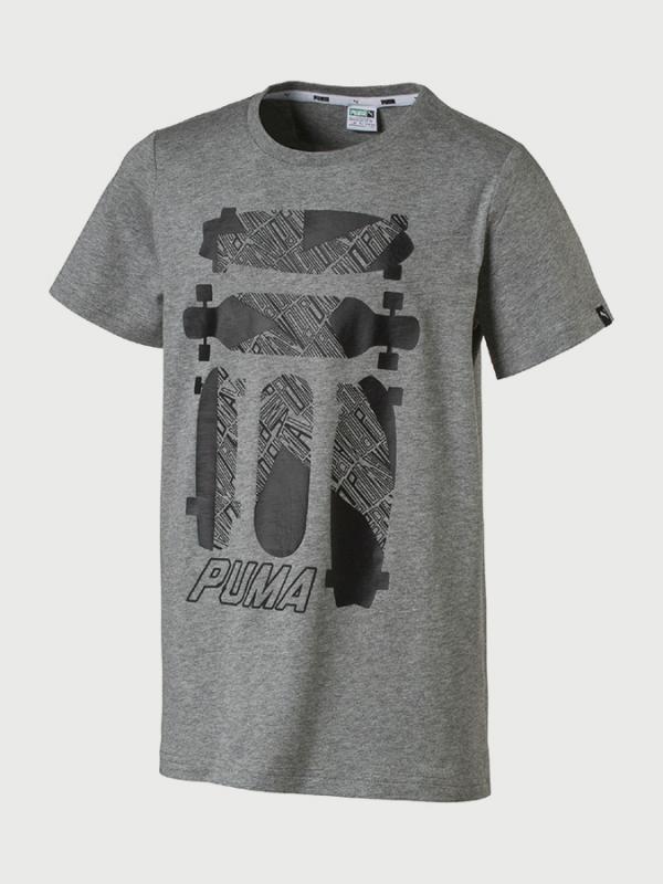Tričko Puma Skate Graphic Tee Šedá