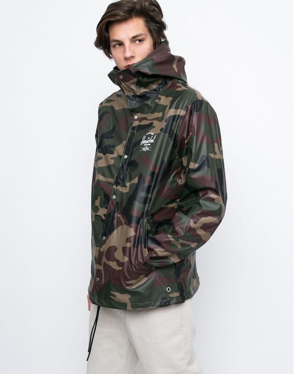 Herschel Supply Forecast Hooded Woodland Camo/White Classic Logo L