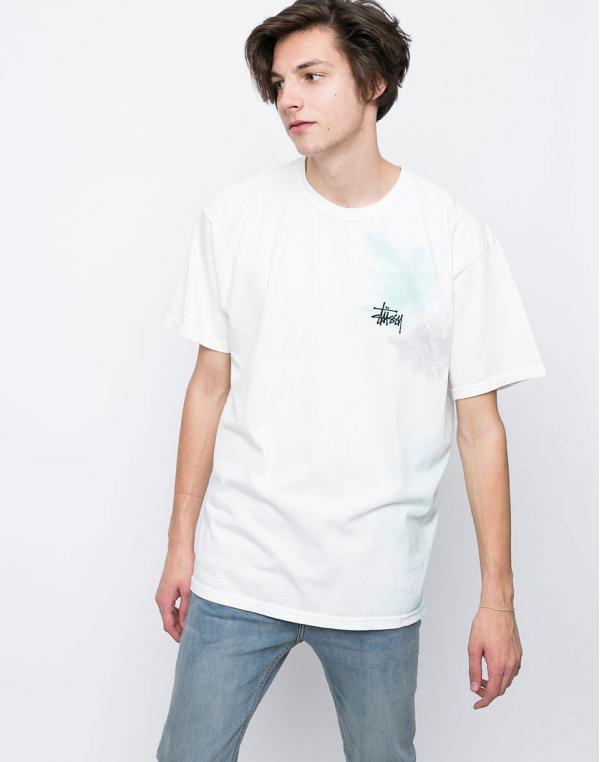 Logo tee Stussy Mist Natural