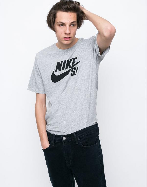 Nike SB Logo DK GREY HEATHER/BLACK L