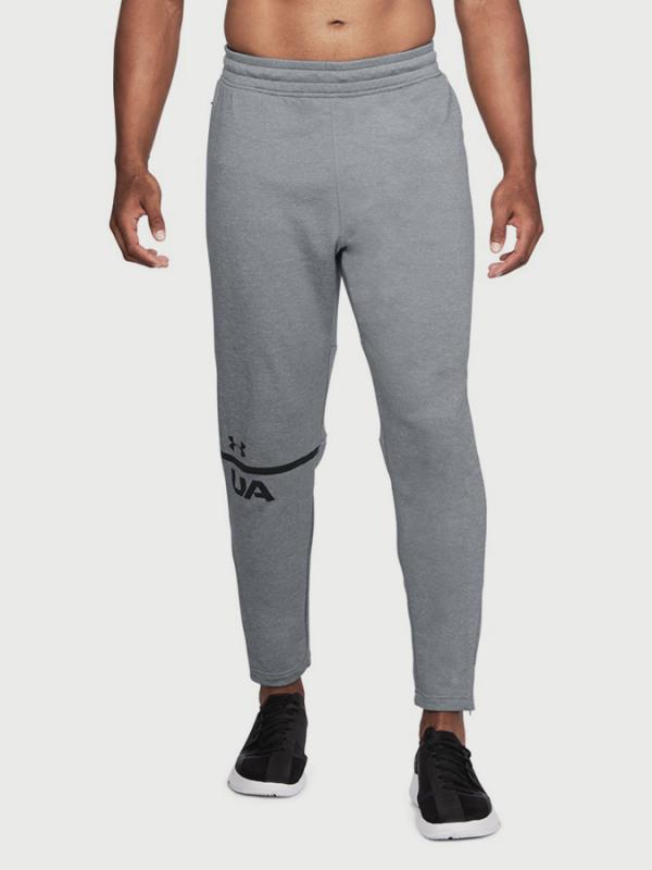 Tepláky Under Armour Tech Terry Tapered Pant Šedá