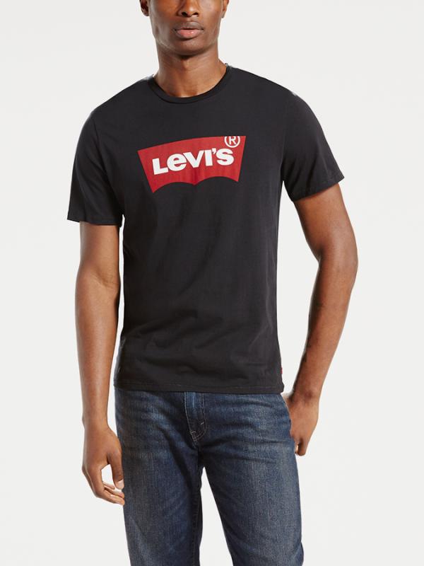 Tričko LEVI'S Graphic Set-In Neck Černá