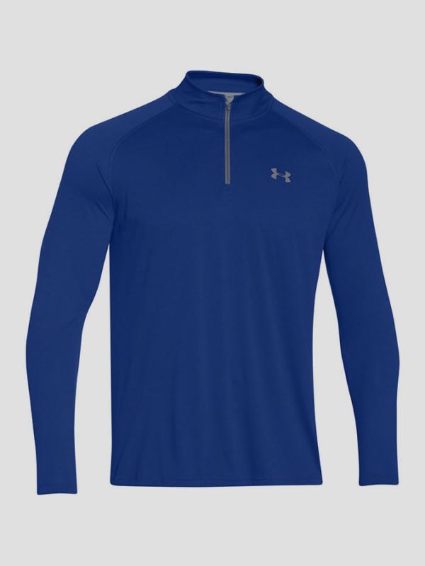 Tričko Under Armour Tech 1/4 Zip Šedá